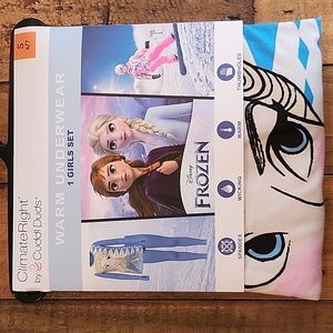 ClimateRight by Cuddl Duds Frozen Girls Thermal Set Size Small 6/7